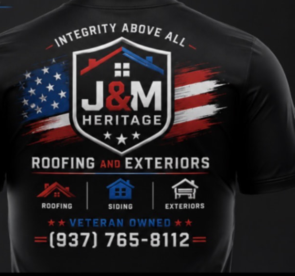 J&M Heritage branded crew shirt back print